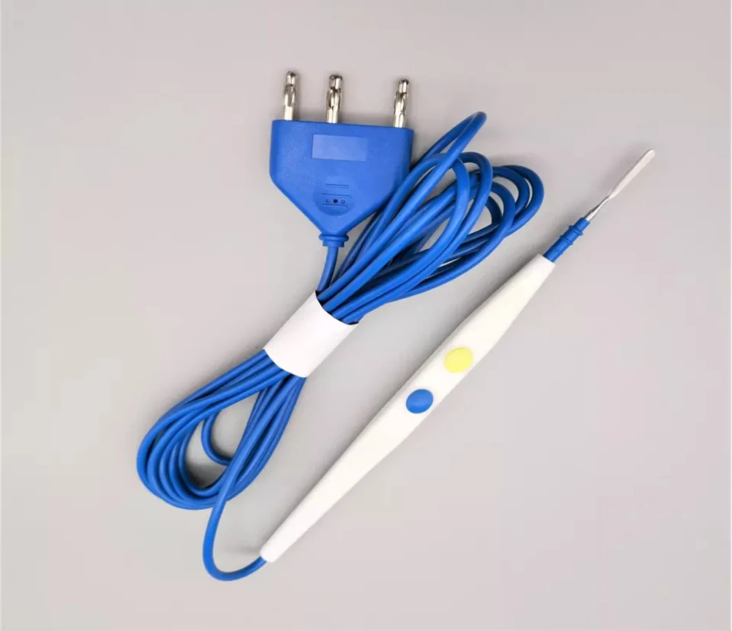 Disposable Electrosurgical Diathermy Pen/Pencil with Blade Electrode