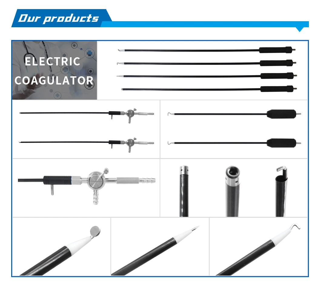 Best Sales Laparoscopic Medical Surgical Instruments of Hf Monopolar Electrode Electric Coagulator L Hook Electrode. Electric Coagulator J Spud